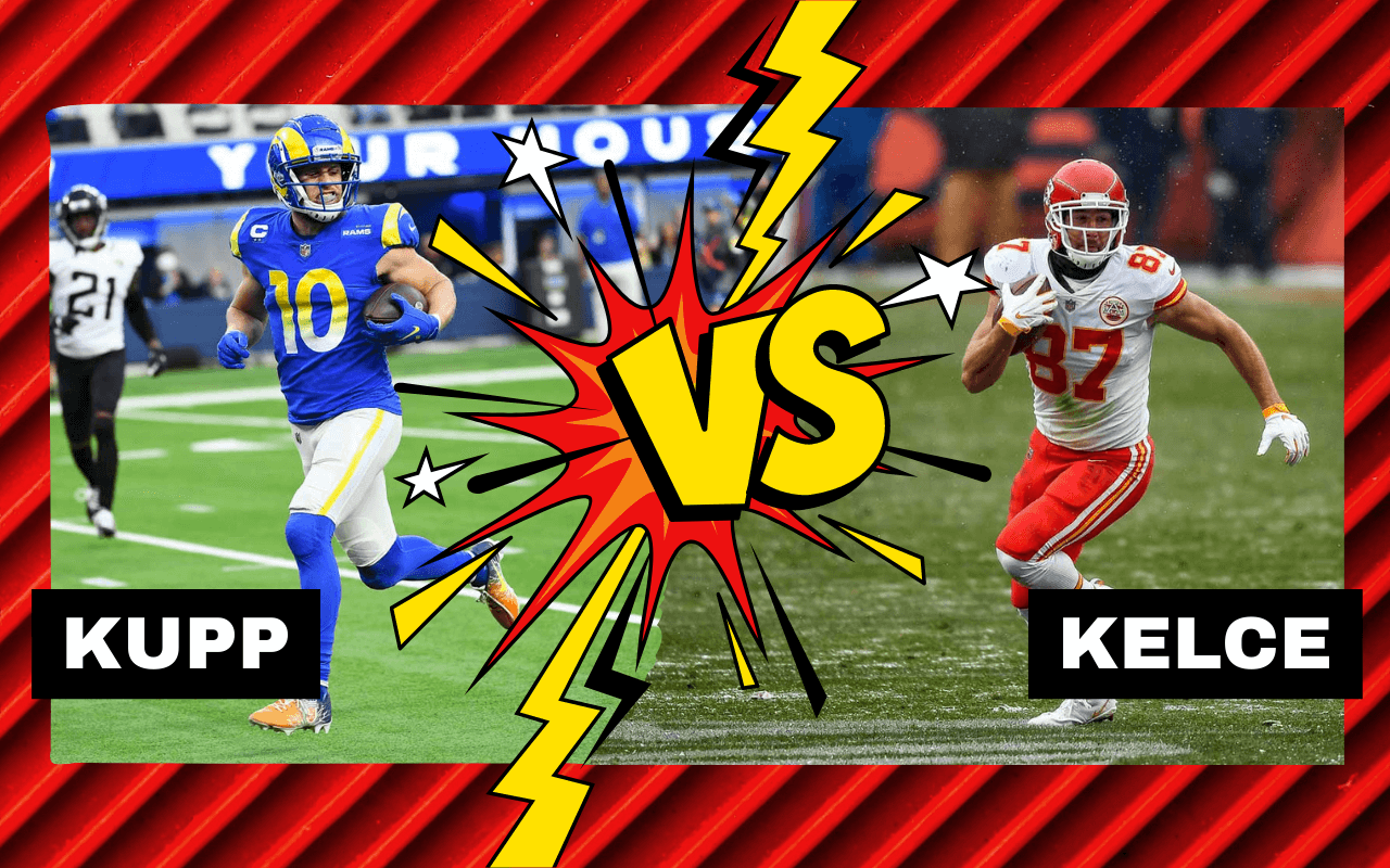 Fantasy Football Debate Travis Kelce vs. Cooper Kupp 4for4